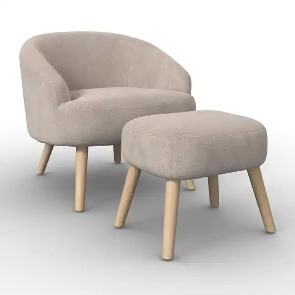 Bild 1 von Sessel Sonja Chenille Creme, Creme