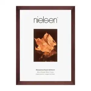 Nielsen Bilderrahmen Essential, Dunkelbraun, Holz, rechteckig, 50x60 cm, Bilder und Zubehör, Bilderrahmen