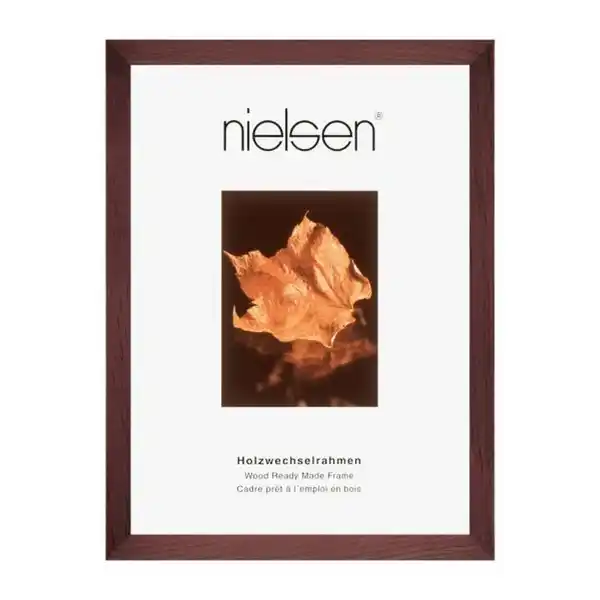 Bild 1 von Nielsen Bilderrahmen Essential, Dunkelbraun, Holz, rechteckig, 50x60 cm, Bilder und Zubehör, Bilderrahmen