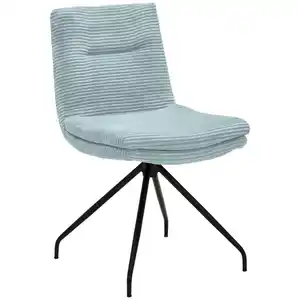 Musterring Stuhl, Hellblau, Textil, Stativgestell, 50x85x64 cm, Stühle