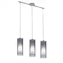 Bild 1 von Eglo Hängeleuchte, Schwarz, Weiß, Metall, Glas, 60 mm, 7x110x72.5 cm, 3 Helligkeitsstufen, Lampen & Leuchten, Innenbeleuchtung, Hängelampen