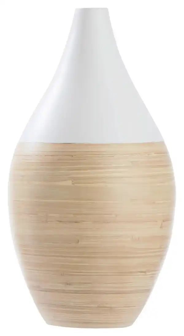 Bild 1 von Vase Diana aus Bambus, Naturfarben, Weiß