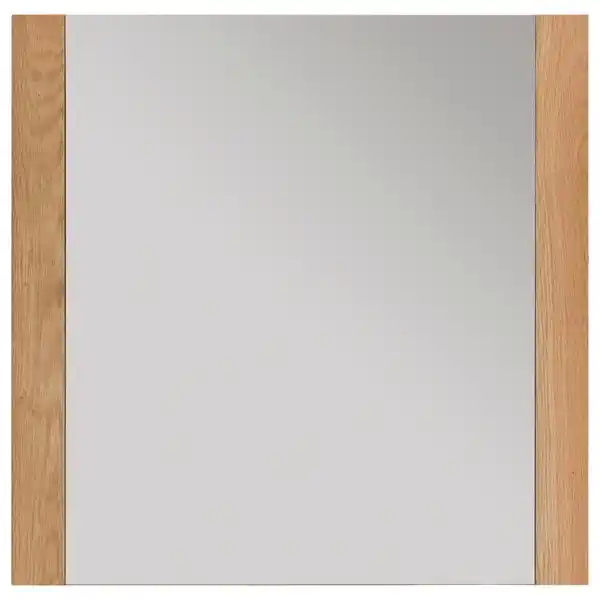 Bild 1 von Wandspiegel, Eiche, Glas, Wildeiche, massiv, vollmassiv, Hartholz, quadratisch, 80x80x3 cm, Facettenschliff, Spiegel, Wandspiegel