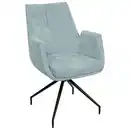 Bild 1 von Novel Armlehnstuhl, Jadegrün, Metall, Textil, konisch, Rundrohr, 58x89.5x64 cm, Sitzfläche 320° drehbar, Stühle