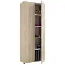 Bild 1 von Mid.you Schuhschrank Vandol, Sonoma Eiche, Kunststoff, 4 Fächer, 71x180x39 cm, stehend, Garderobe, Schuhaufbewahrung, Schuhschränke