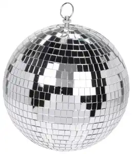Dekokugel Disco Silbereichenfarben, Silbereichenfarben