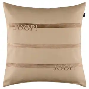Joop! Kissenhülle J!Trace nude, Sahara, Cognac, Textil, Streifen, 50x50 cm, hochwertige Qualität, Wohntextilien, Bezüge, Kissenbezüge