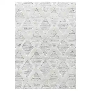 Novel Webteppich Pisa 4703 grau, Grau, Textil, Boho, rechteckig, 240x340 cm, Oeko-Tex® Standard 100, für Fußbodenheizung geeignet, schmutzabweisend, Hausstauballergiker lichtunempfindlich, antista