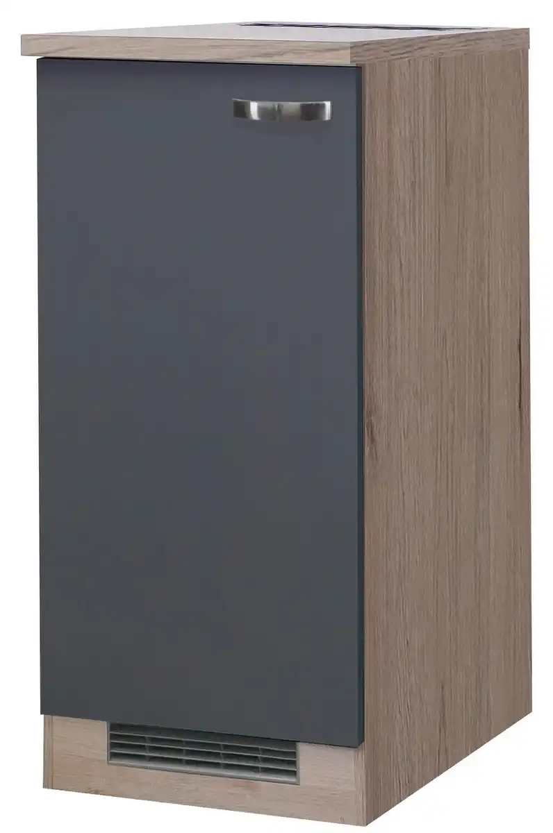 Bild 1 von Geräteumbauschrank Shadow ca. 60x126x60 cm Grau/Eiche, Eiche San Remo, Dunkelgrau