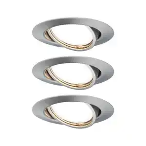 LED-Spot-Set EBL Base Set Alufarben max. 5 Watt 3-teilig, Alufarben