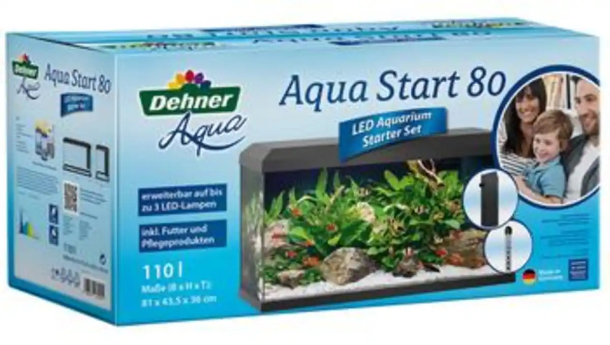 Bild 1 von Dehner Aqua Aquarium-Set Aqua Start 80, 110 l, ca. B81/H45/T36 cm