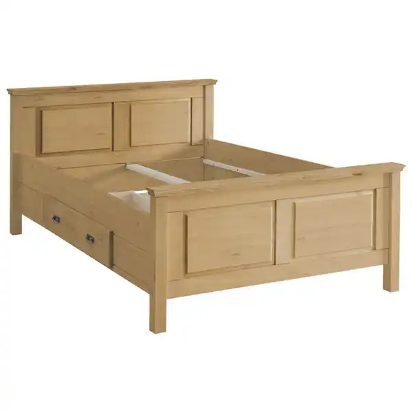 Bild 1 von Boxxx Bett, Laugenfarbig, Holz, Kiefer, massiv, 140x200 cm, Holzmöbel, Holzbetten