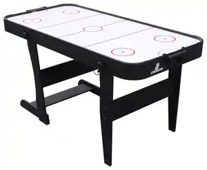 Airhockeytisch Icing, klappbar, Schwarz