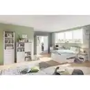 Bild 1 von Carryhome Highboard, Weiß, Trüffeleiche, Holzwerkstoff, 4 Fächer, 106x135x42 cm, Beimöbel erhältlich, Wohnzimmer, Kommoden & Sideboards, Highboards
