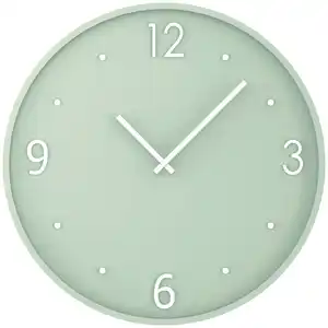 Wanduhr Kelly Ø ca. 50x,8cm, Grün, Weiß