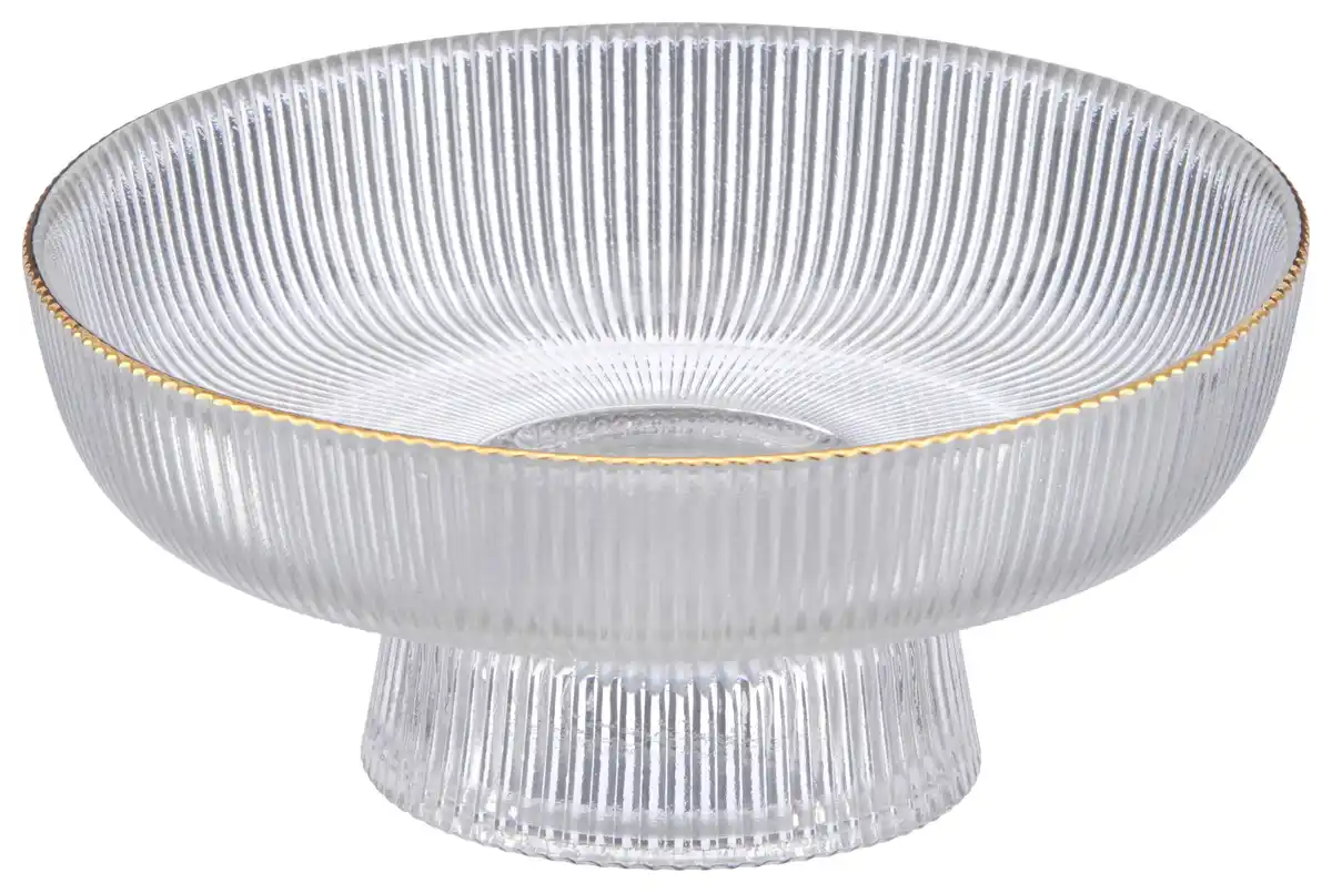 Bild 1 von Dekoschale Manu I Klar/Goldfarben, Klar, Goldfarben