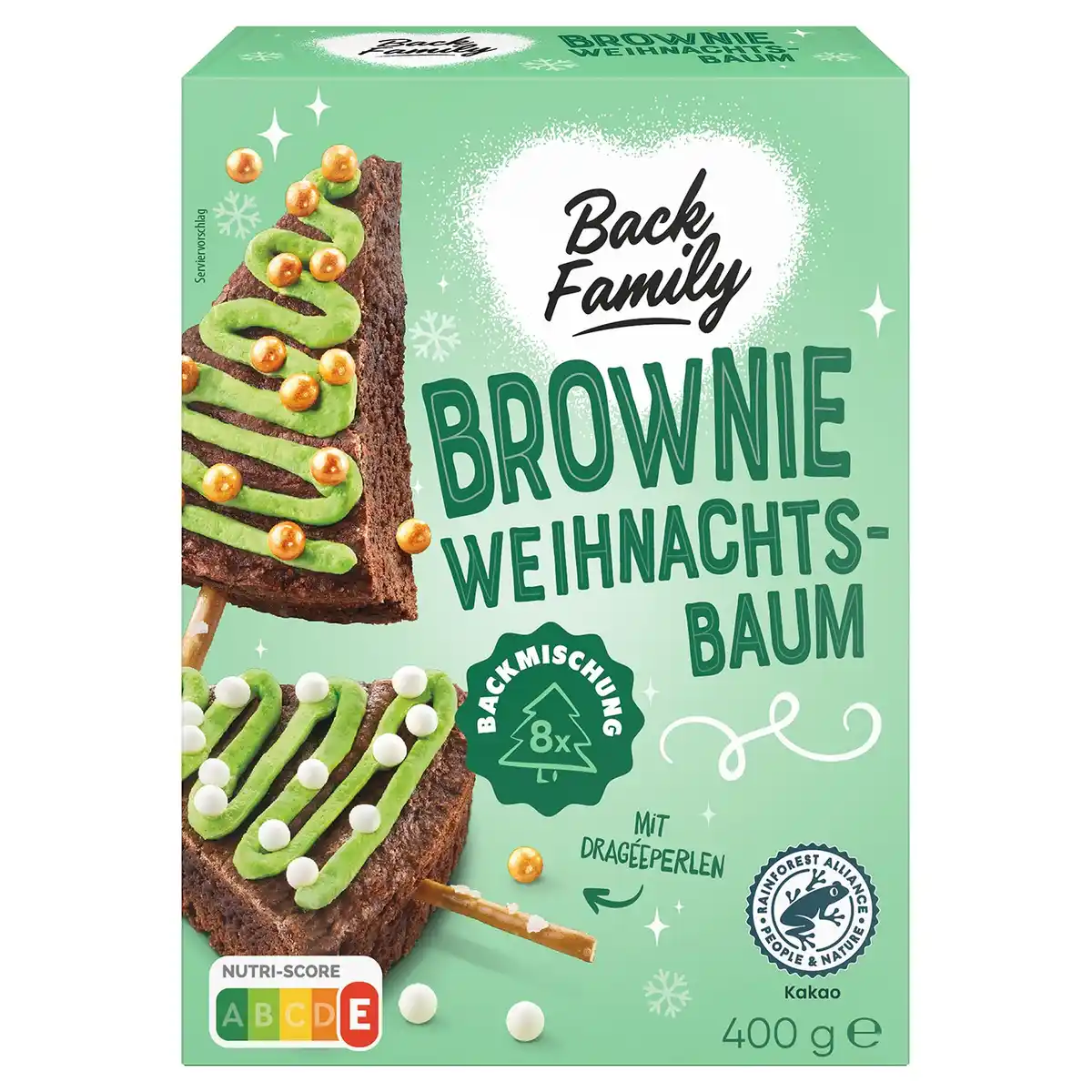Bild 1 von BACK FAMILY Backmischung Brownie Weihnachtsbaum 400 g