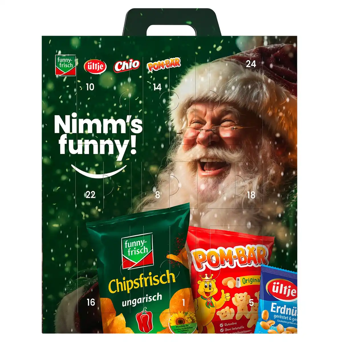 Bild 1 von FUNNY FRISCH Intersnack Adventskalender 2025 810 g