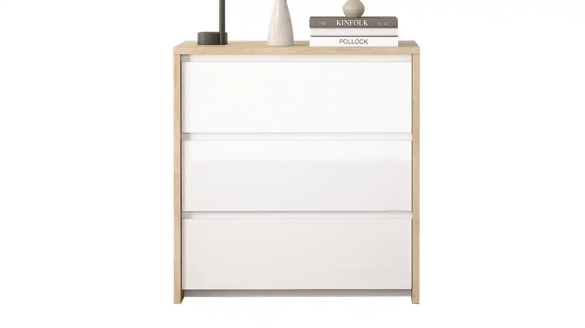 Bild 1 von Kommode weiß hochglanz - Jackson Hickory 80 cm x 48 cm - NEXT