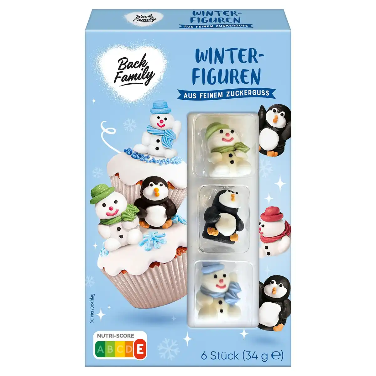 Bild 1 von BACK FAMILY Zuckerfiguren 3D 34 g, Winter