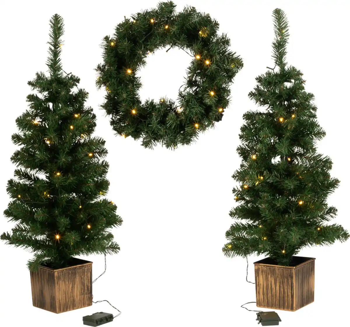 Bild 1 von LIV&BO® LED-Weihnachts-Set, 3-teilig