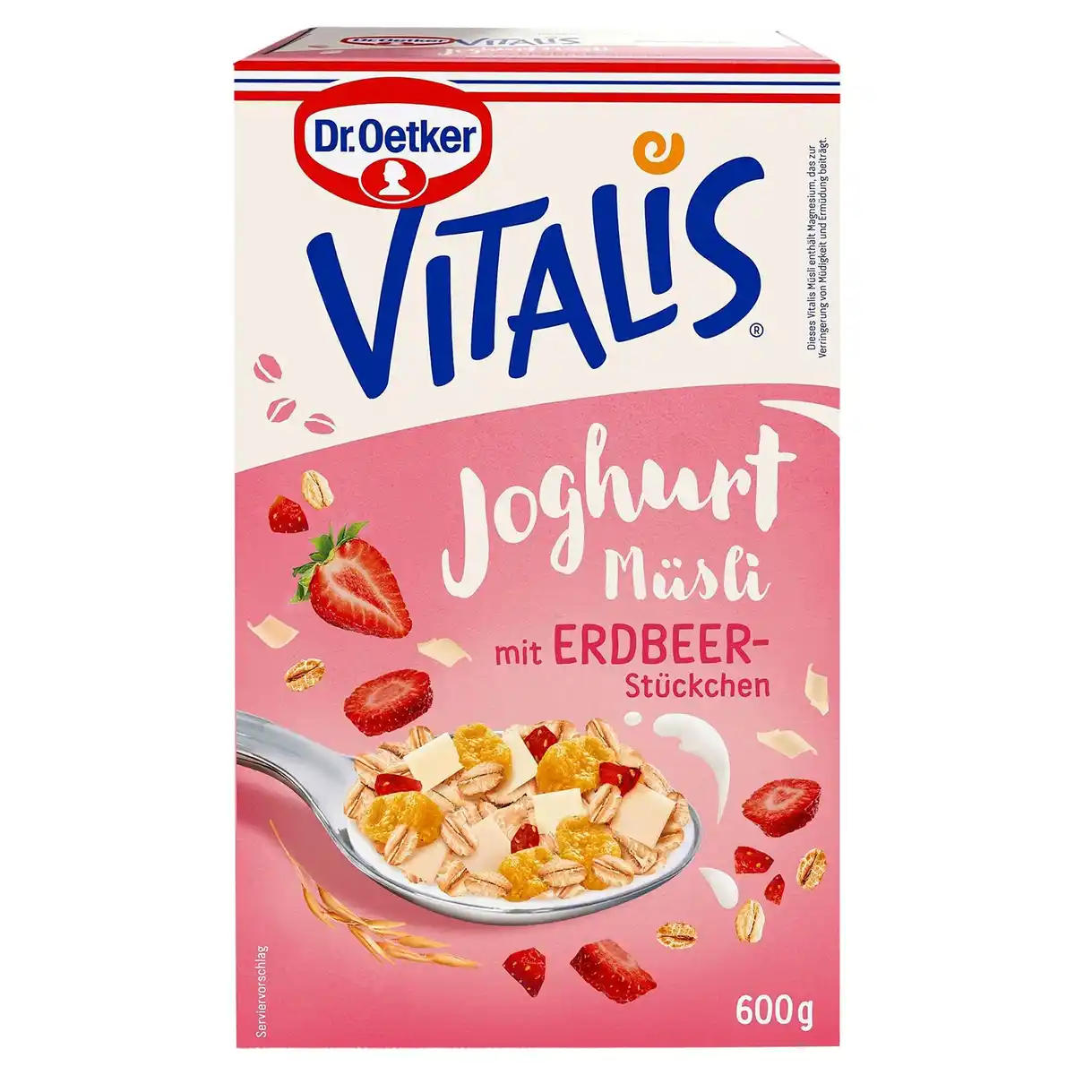 Bild 1 von DR. OETKER Vitalis Müsli 600 g, Joghurt mit Erdbeere