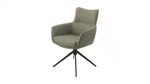 Armlehnstuhl schlamm Drehstuhl Webstoff - LIMA