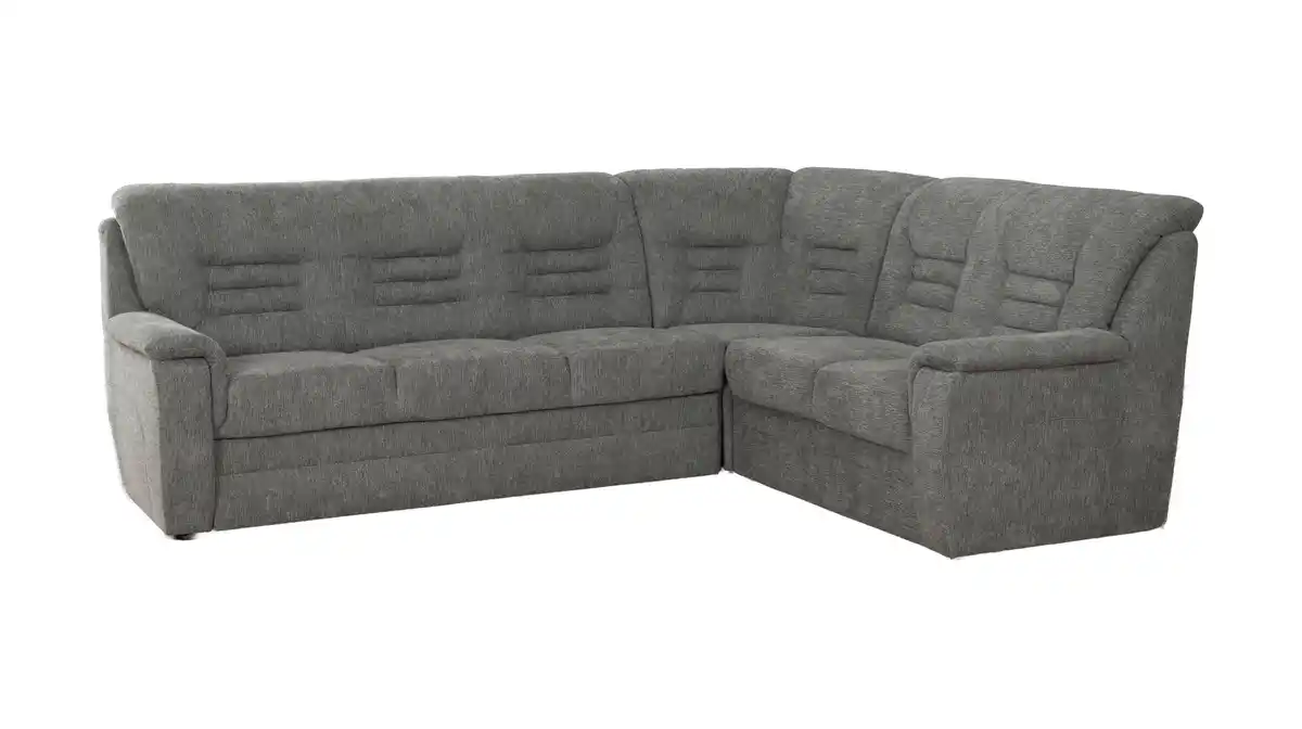 Bild 1 von Ecksofa mit Schlaffunktion grau ausziehbar - 280 cm - MERLIN
