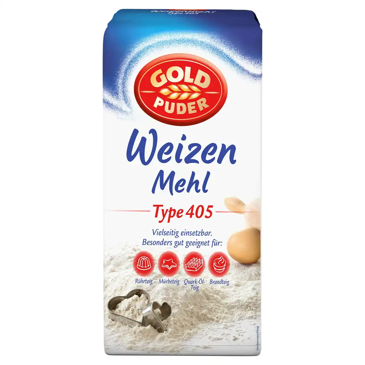 Bild 1 von GOLDPUDER Weizenmehl Type 405 2,5 kg