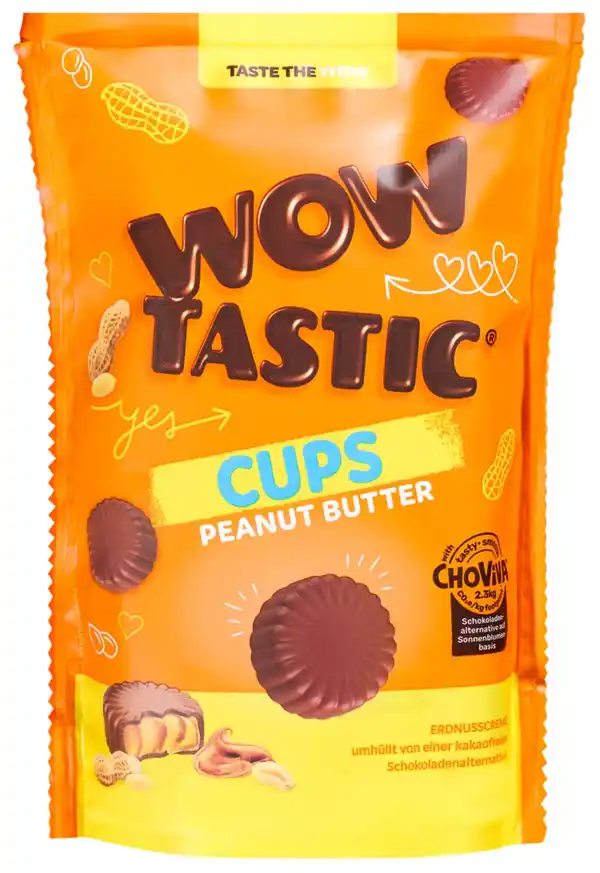 Bild 1 von WOWTASTIC Erdnussbutter-Cups, 110-g-Beutel