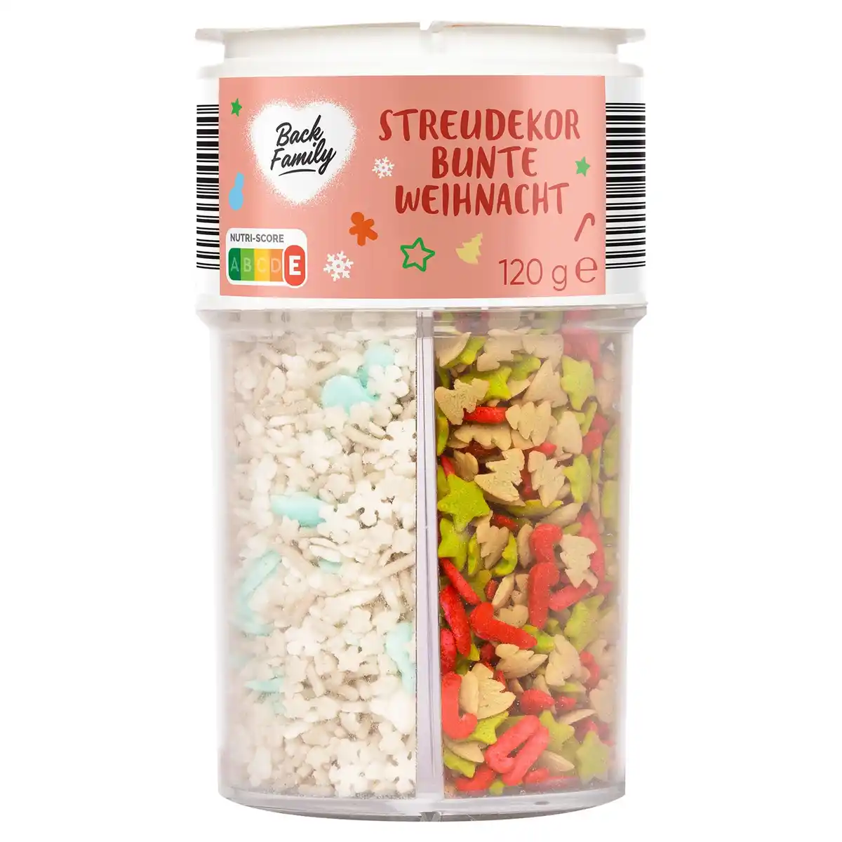 Bild 1 von BACK FAMILY Backdekor 4-fach-Streuer, bunte Weihnacht