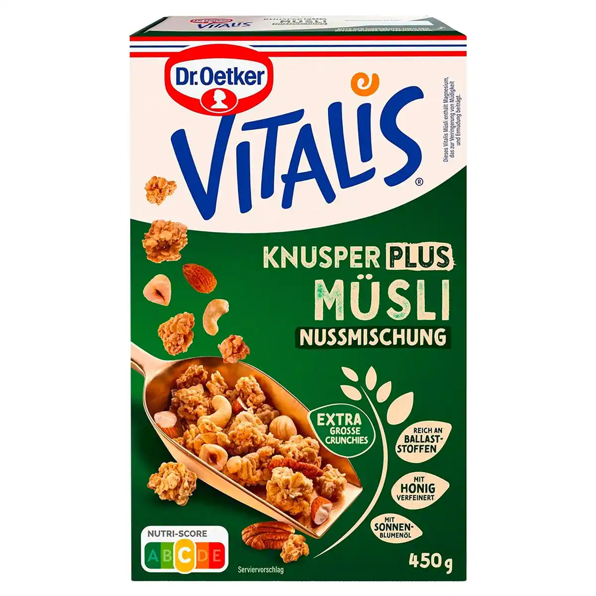 Bild 1 von DR. OETKER Vitalis Müsli 450 g, Knusper plus Nuss