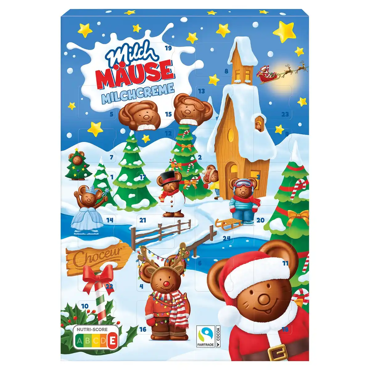 Bild 1 von CHOCEUR Milch Maus Adventskalendar 140 g