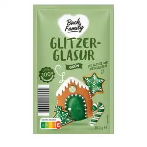 BACK FAMILY Dekorschrift Glitter 4 x 25 g