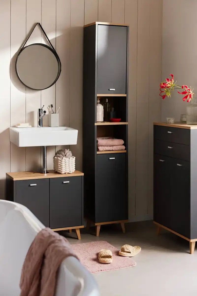 Bild 2 von LIV&BO® Bad-Hochschrank »Corfu«