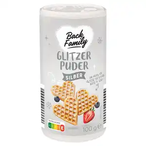 BACK FAMILY Glitzerpuder 100 g, weiß