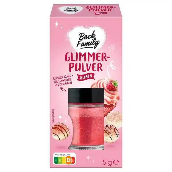 Bild 1 von BACK FAMILY Glimmer im Gläschen 5 g, rot