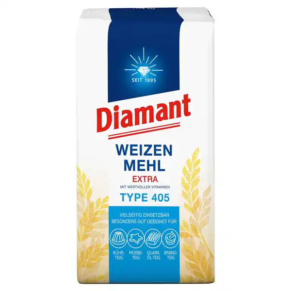 Bild 1 von DIAMANT Weizenmehl Type 405 2,5 kg