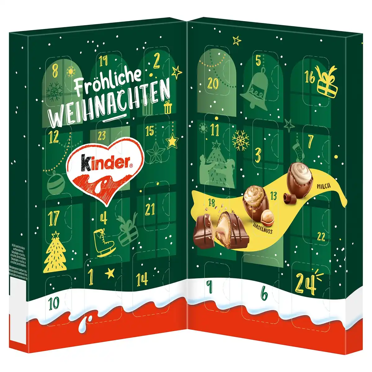 Bild 1 von KINDER Mix Tisch Adventskalender 121 g