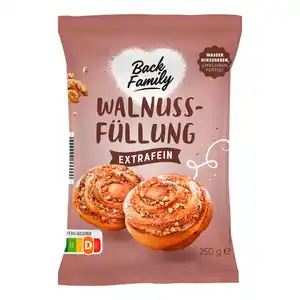 BACK FAMILY Backfüllungen 250 g, Walnuss