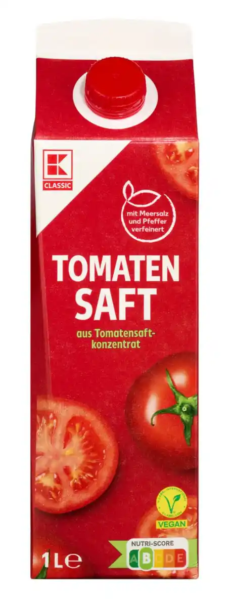 Bild 1 von K-CLASSIC Tomatensaft, 1-l-Packg.