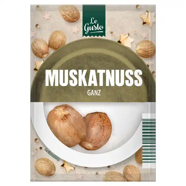 Bild 1 von LE GUSTO Wintergewürze, Muskat ganz