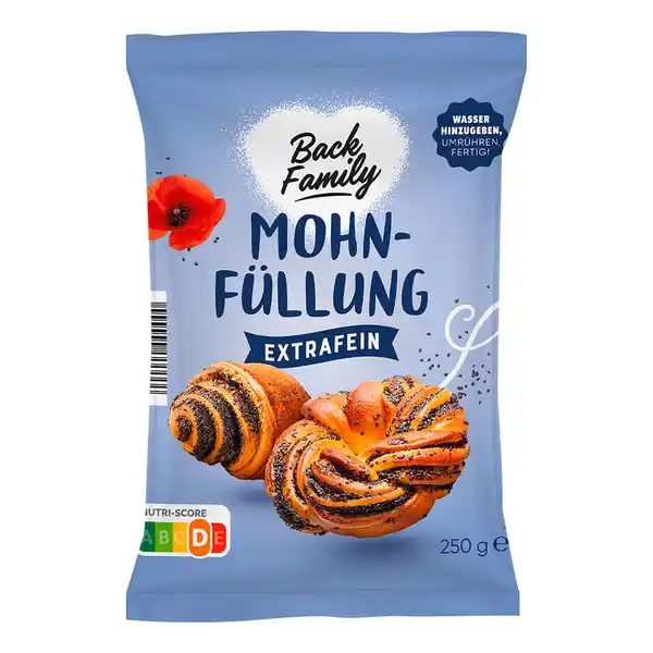 Bild 1 von BACK FAMILY Backfüllungen 250 g, Mohn