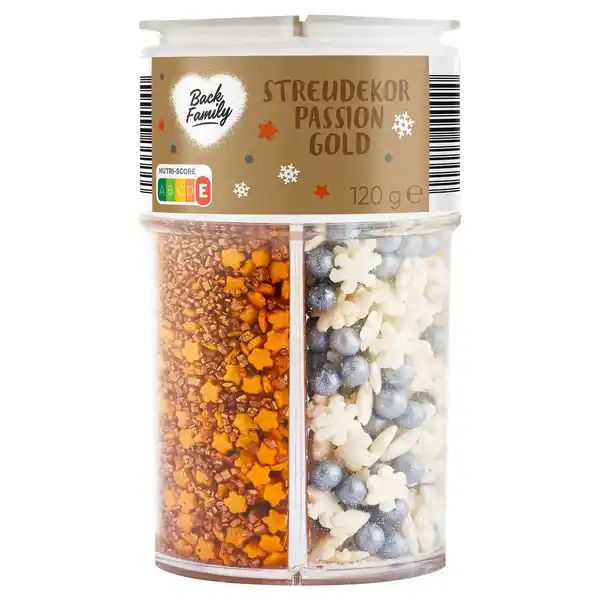 Bild 1 von BACK FAMILY Backdekor 4-fach-Streuer, gold, silber