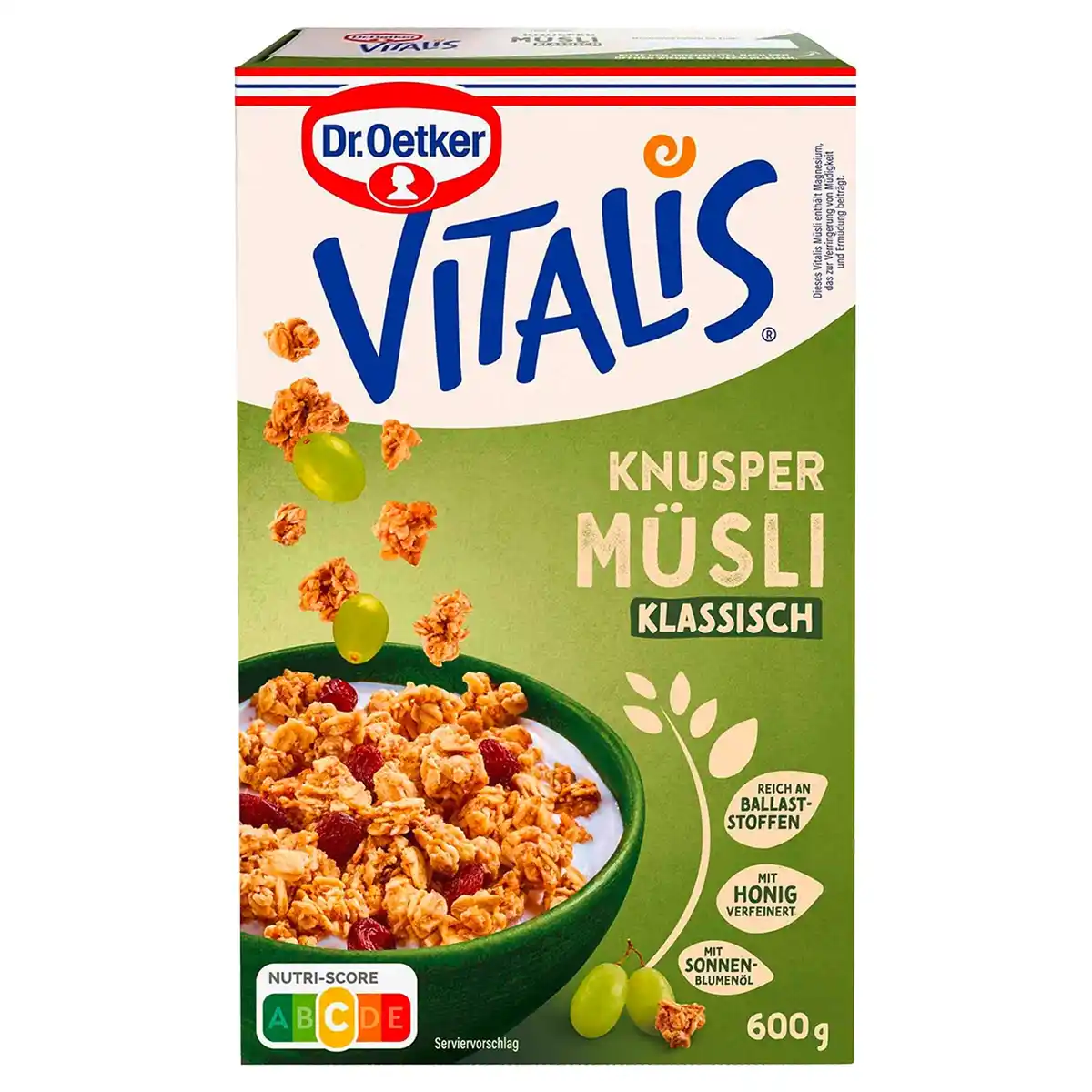 Bild 1 von DR. OETKER Vitalis Müsli 600 g, Knusper Honig