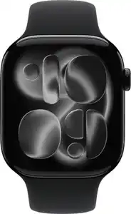 Apple Watch Series 11 GPS, 46mm, Alu, Gr. M/L, schwarzes Sportarmb