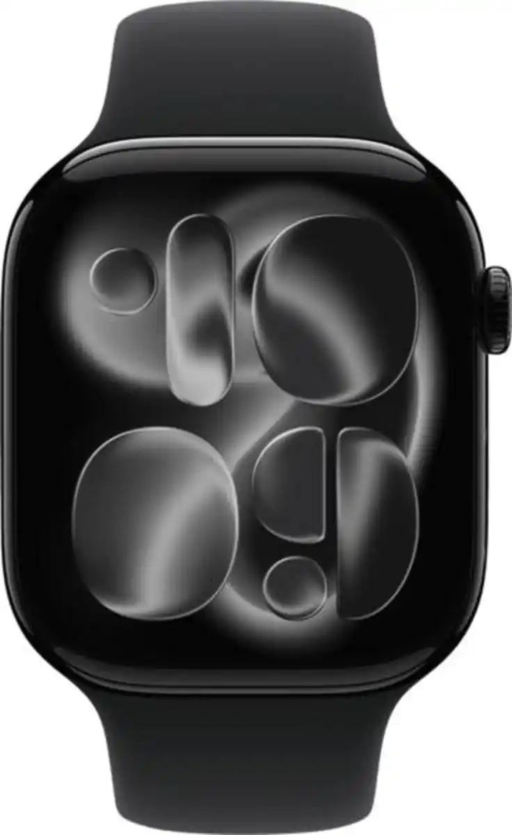 Bild 1 von Apple Watch Series 11 GPS, 46mm, Alu, Gr. M/L, schwarzes Sportarmb