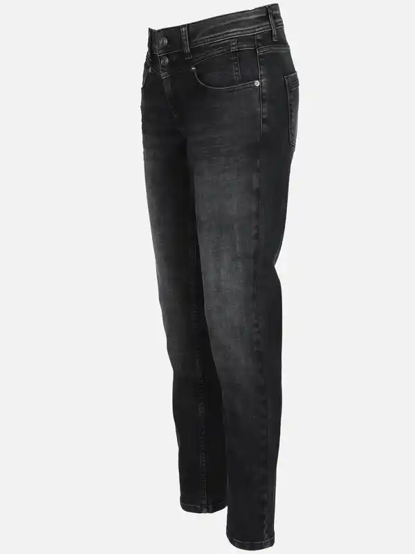 Bild 3 von Damen Jeans in Slimfit Schwarz