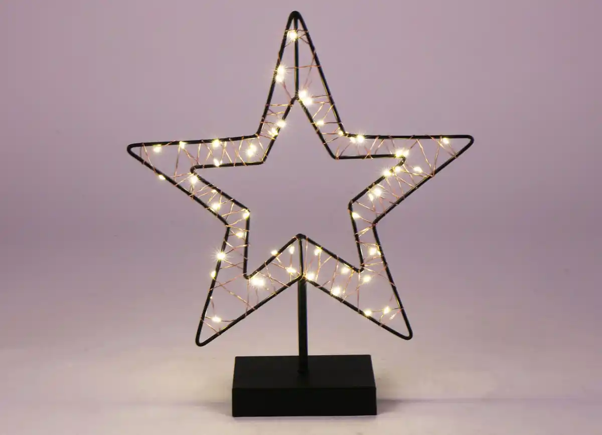 Bild 1 von Kleiner Metall-Stern 33,5cm 49 LEDs Warmweiß