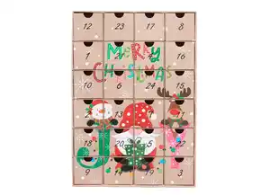 Adventskalender mit 24 Fächern